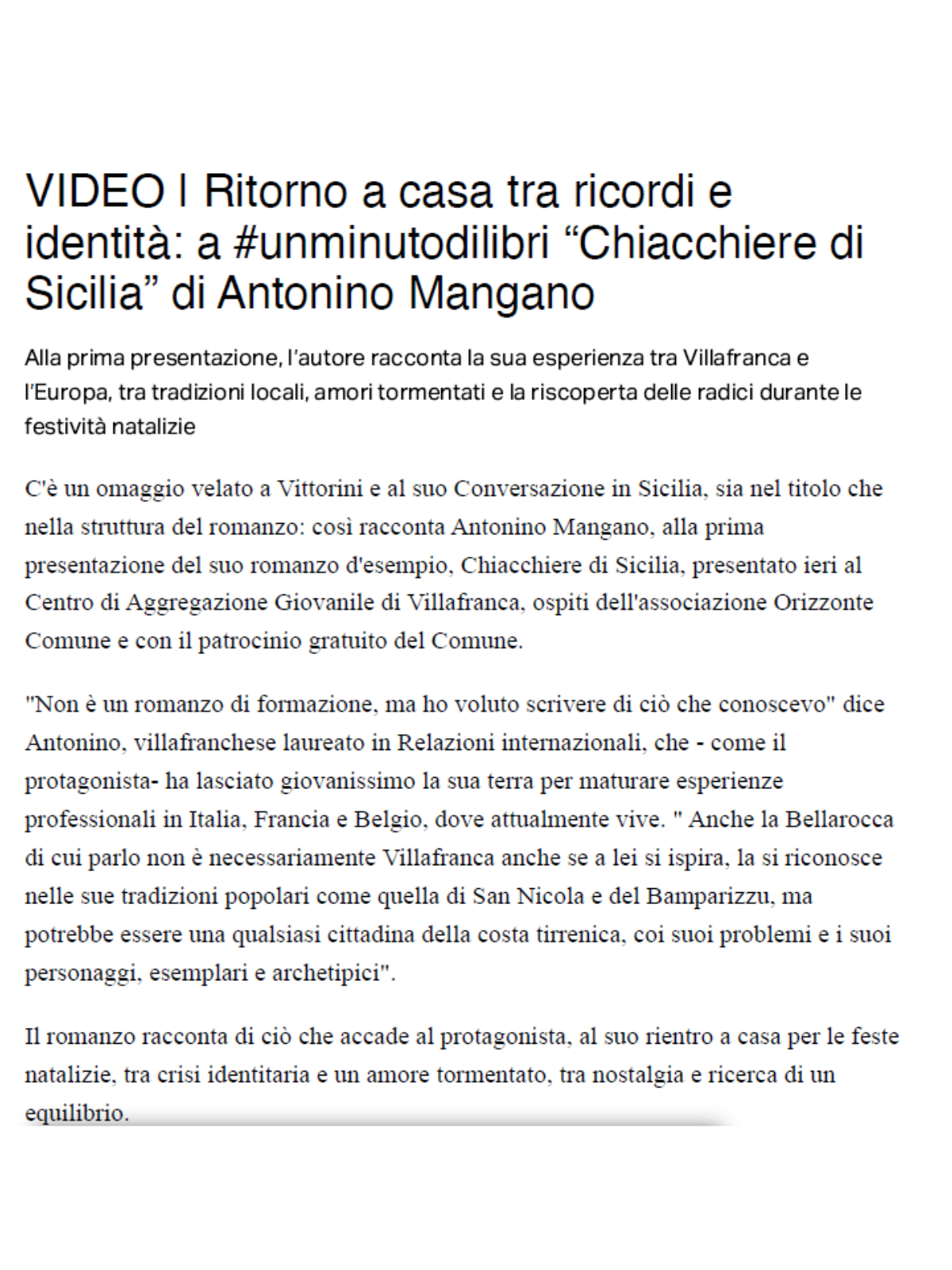 Messina Today – 29.12.2025