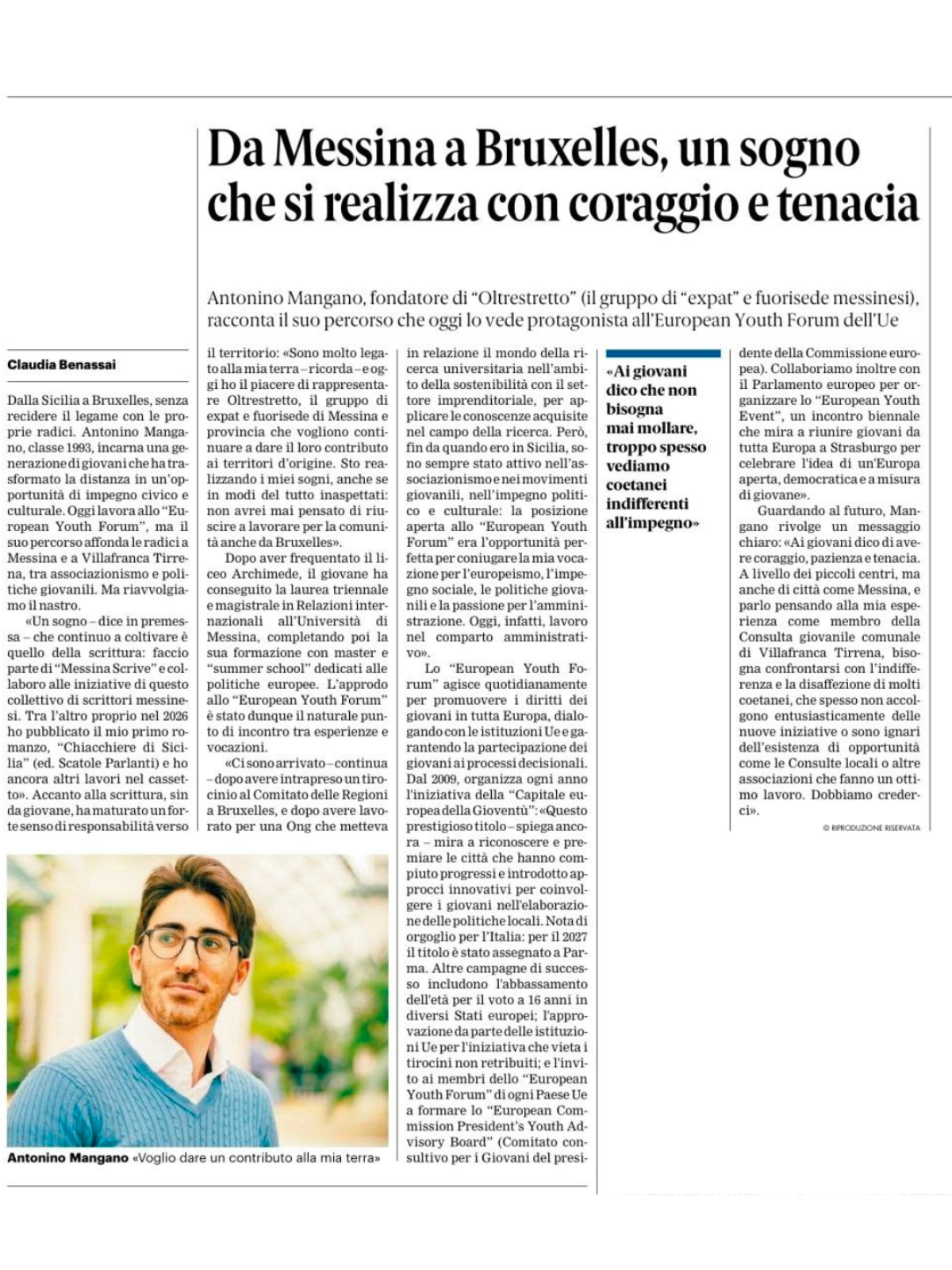 Gazzetta del Sud – 25.01.2026